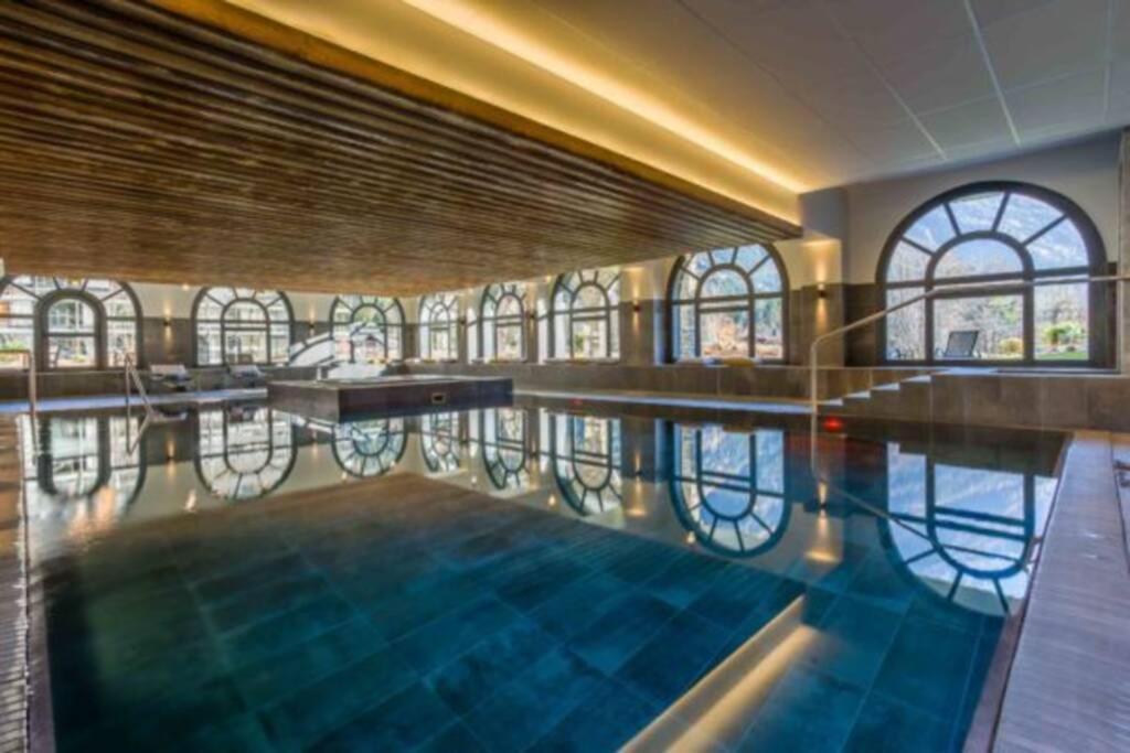 Chic Appart 6 Pers Dans Residence Luxueuse "La Cordee" Wellness Gym Piscine Ouvert Et Teletravail 샤모니 외부 사진